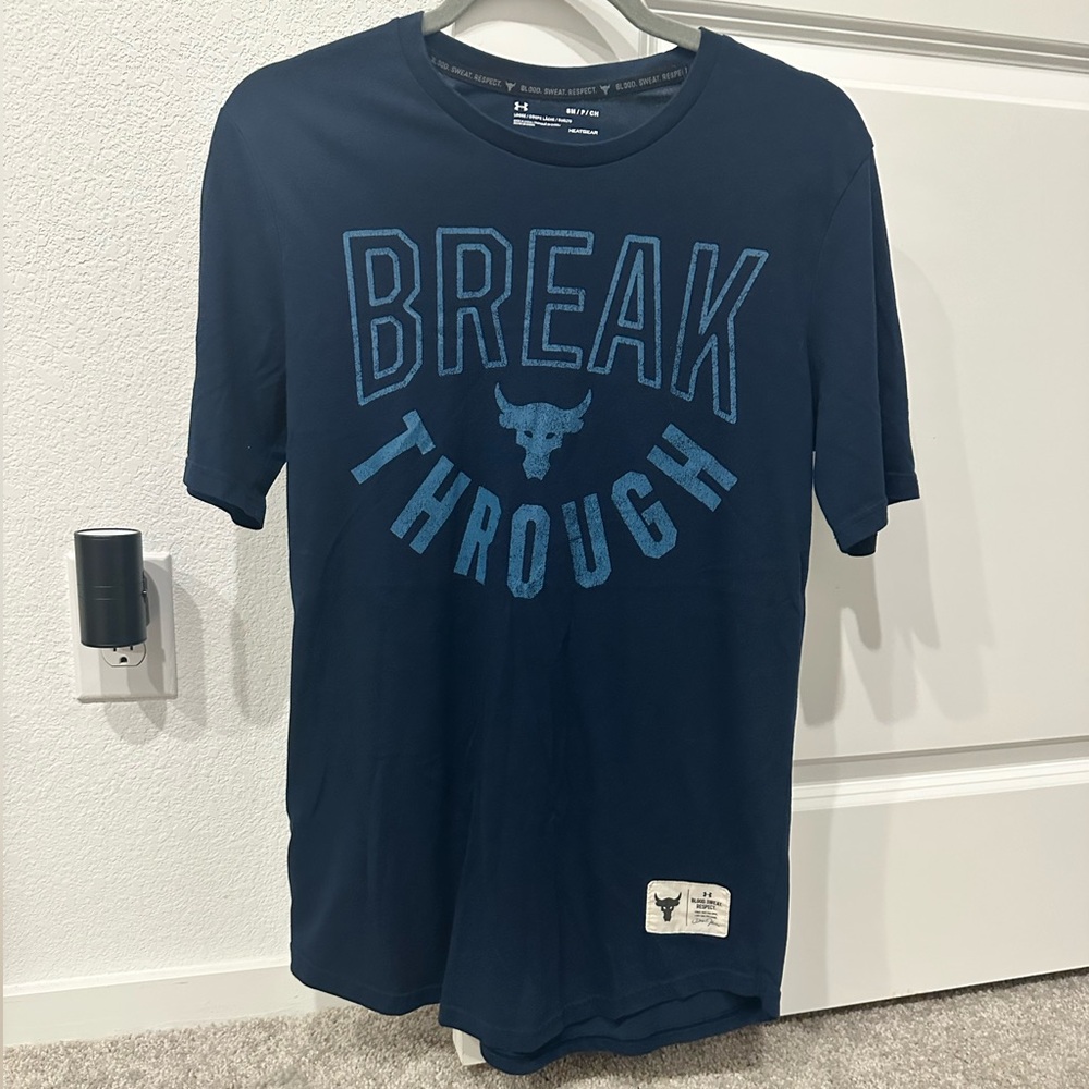 Under Armour Men's Dark Blue 'Break Through' Tee
